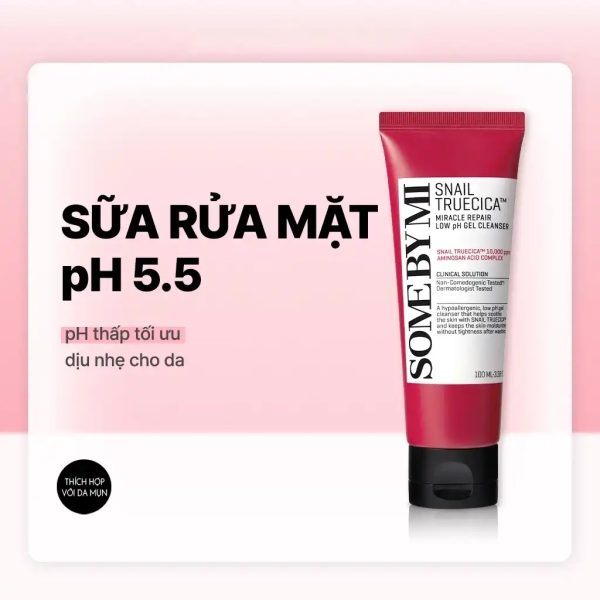 Snail Truecica Miracle Repair Low pH Gel Cleanser