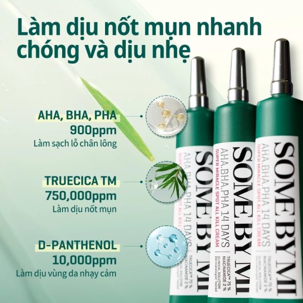 kem chấm mụn Some By Mi Aha-Bha-Pha 14 Days Super Miracle Spot All Kill Cream