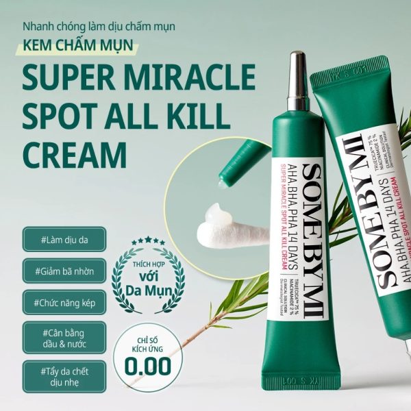 kem mụn Some By Mi Aha-Bha-Pha 14 Days Super Miracle Spot All Kill Cream