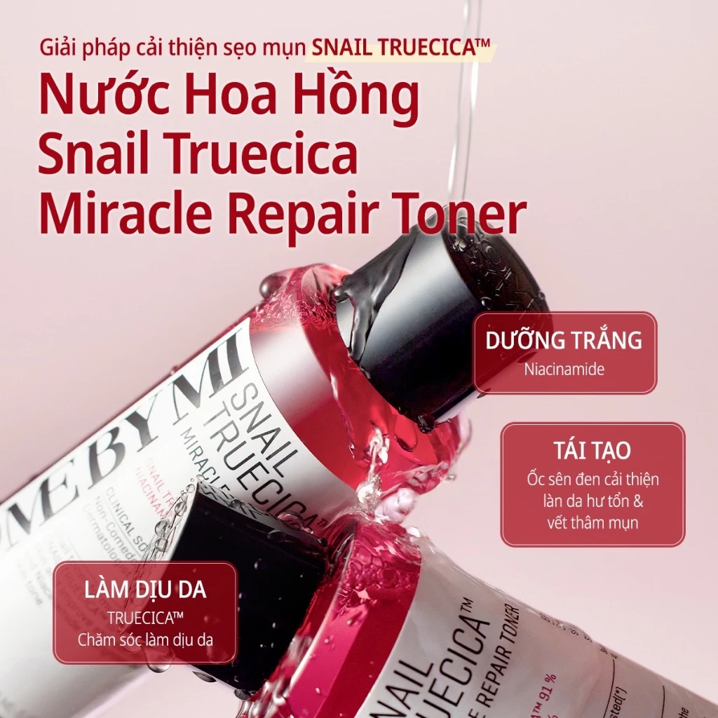 Nước hoa hồng Some By Mi Snail Truecica Miracle Repair Toner Nước hoa hồng Some By Mi Snail Truecica Miracle Repair Toner