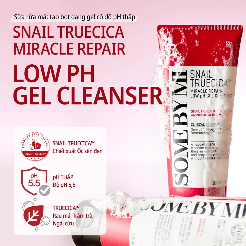 sữa rửa mặt Snail Truecica Miracle Repair Low pH Gel Cleanser sữa rửa mặt Snail Truecica Miracle Repair Low pH Gel Cleanser