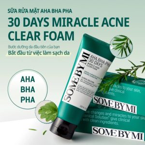 Sữa rửa mặt Some By Mi Aha-Bha-Pha 30 Days Miracle Acne Clear Foam
