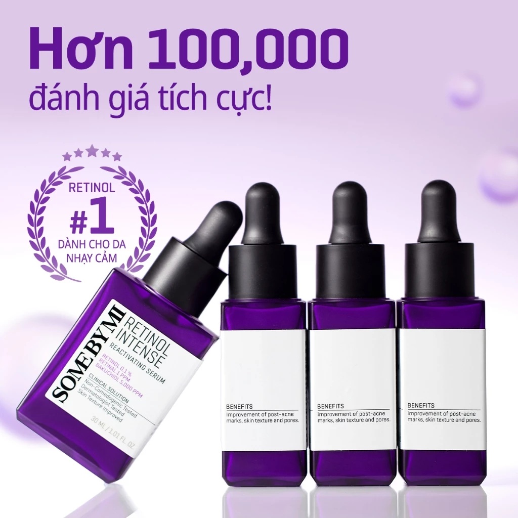Some By Mi Retinol 0.1% hơn 100000 đánh giá tích cực Some By Mi Retinol 0.1% hơn 100000 đánh giá tích cực